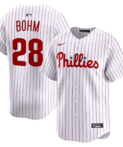 Alec Bohm 28 Philadelphia Phillies Home Limited Player Men Jersey - White