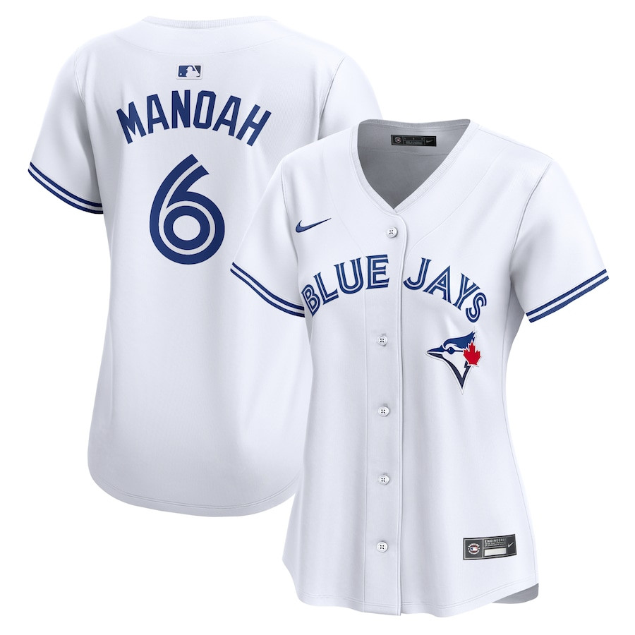 Alek Manoah 6 Toronto Blue Jays Women Home Limited Player Jersey - White