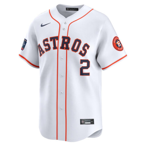 Alex Bregman 2 Houston Astros 2024 MLB World Tour Mexico City Series Home Limited Jersey - White - Image 2