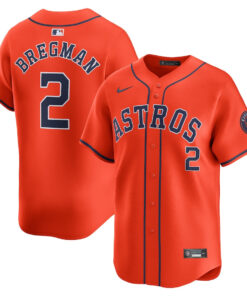 Alex Bregman 2 Houston Astros Alternate Limited Men Jersey - Orange