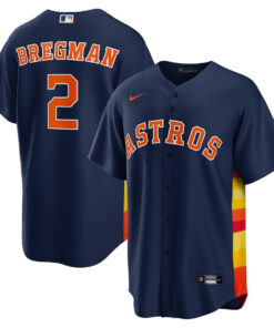 Alex Bregman 2 Houston Astros Alternate Men Jersey - Navy