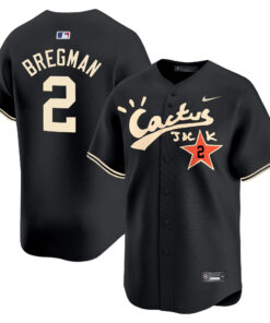 Alex Bregman 2 Houston Astros Cactus Jack Black Jersey V2 - Men