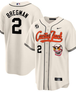 Alex Bregman 2 Houston Astros Cactus Jack Cream Jersey - Men
