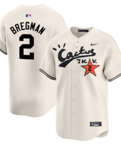 Alex Bregman 2 Houston Astros Cactus Jack Cream Jersey V2 - Men