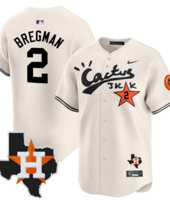 Alex Bregman 2 Houston Astros Cactus Jack Limited Jersey Houston Patch - Men