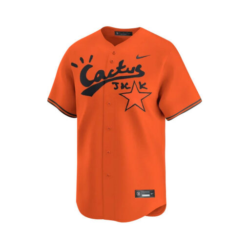 Alex Bregman 2 Houston Astros Cactus Jack Men Jersey - Orange - Image 2
