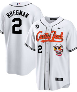 Alex Bregman 2 Houston Astros Cactus Jack White Jersey - Men