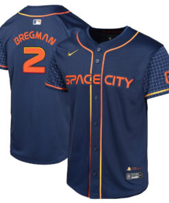 Alex Bregman 2 Houston Astros City Connect Limited YOUTH Jersey - Navy
