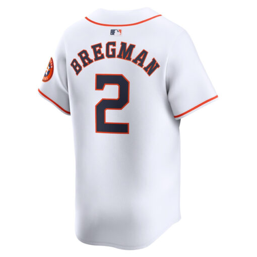 Alex Bregman 2 Houston Astros Home Limited Player Men Jersey - White - Image 3