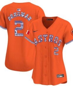 Alex Bregman 2 Houston Astros Mexico Women Jersey - Orange