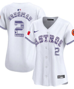 Alex Bregman 2 Houston Astros Mexico Women Jersey - White