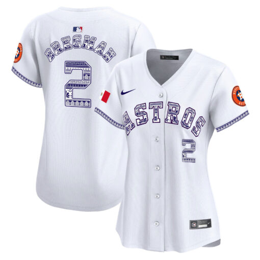 Alex Bregman 2 Houston Astros Mexico Women Jersey - White