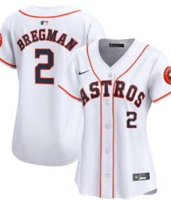 Alex Bregman 2 Houston Astros Women Home Limited Player Jersey - White