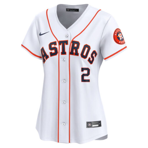 Alex Bregman 2 Houston Astros Women Home Limited Player Jersey - White - Image 2