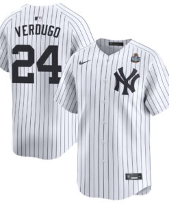 Alex Verdugo 24 New York Yankees 2024 World Series Home Limited Player Men Jersey - White
