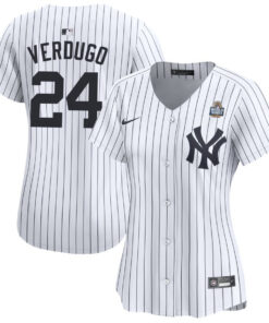 Alex Verdugo 24 New York Yankees Women's 2024 World Series Home Limited Jersey - White