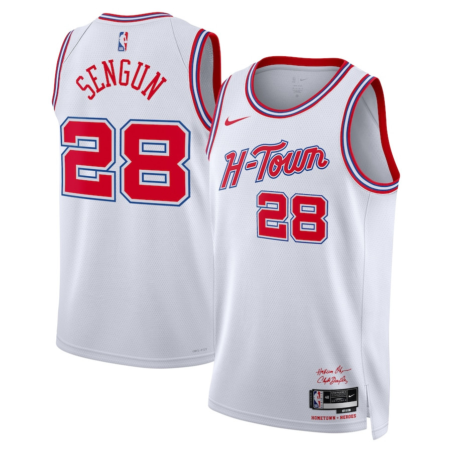Alperen Sengun 28 Houston Rockets 2023/24 City Edition Swingman Jersey - White - JS901
