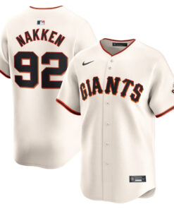 Alyssa Nakken 92 San Francisco Giants Home Limited Men Jersey - Cream