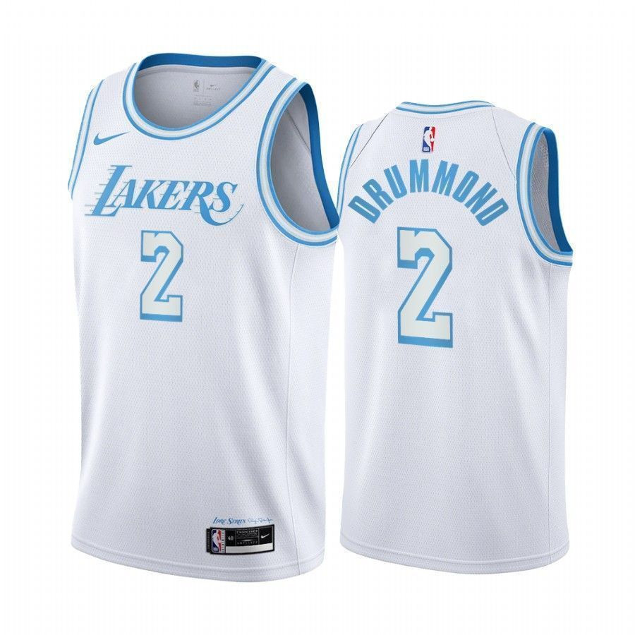 Andre Drummond Los Angeles Lakers 2 White City Edition Jersey - JS936