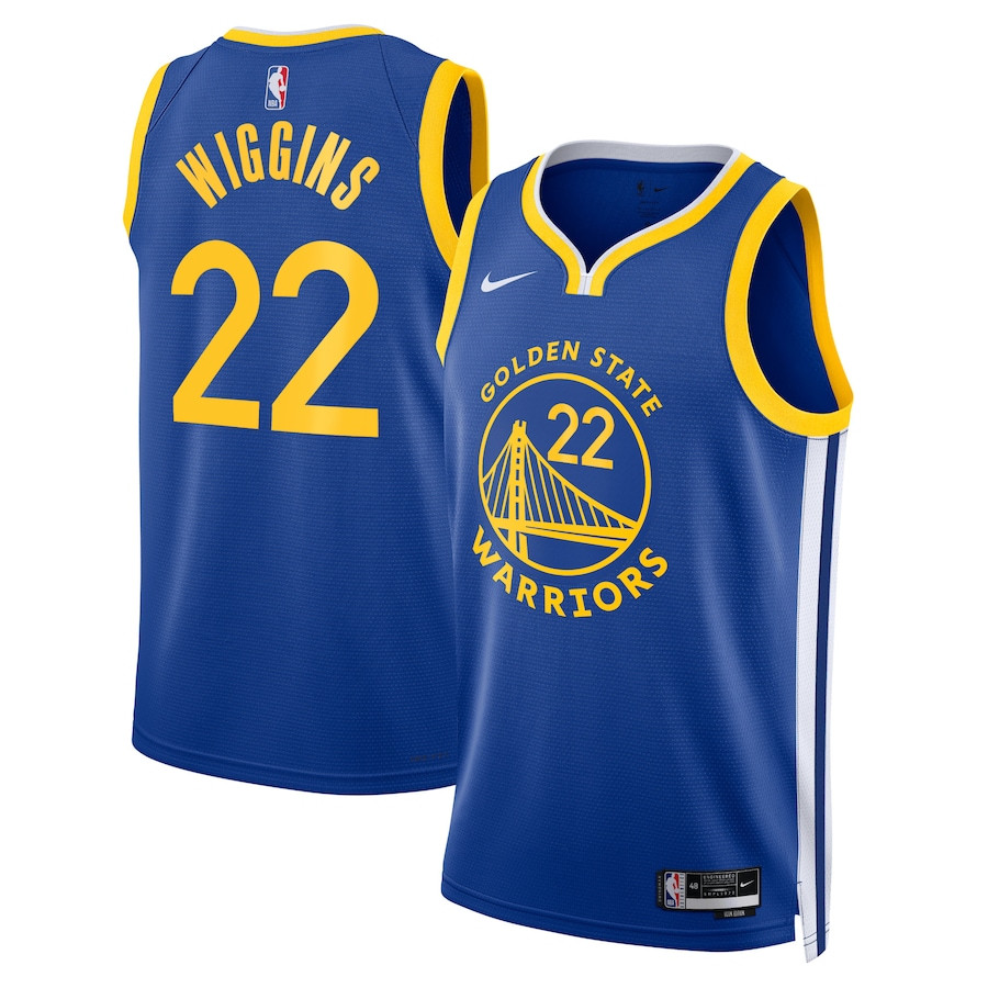 Andrew Wiggins 22 Golden State Warriors Unisex Swingman Jersey - Icon Edition - Royal - JS578