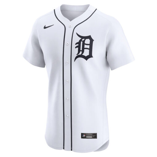 Andy Ibanez 77 Detroit Tigers Home Elite Player Men Jersey - White - Image 2