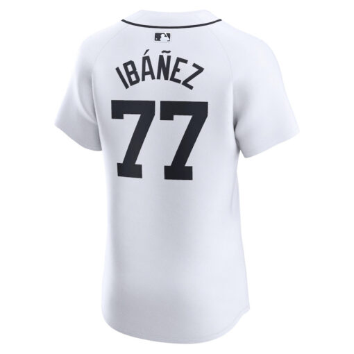 Andy Ibanez 77 Detroit Tigers Home Elite Player Men Jersey - White - Image 3