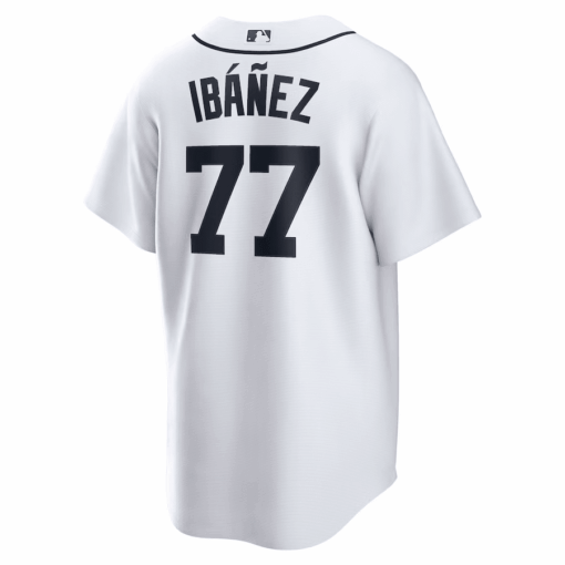 Andy IbÃ¡Ã±ez 77 Detroit Tigers Home Men Jersey - White - Image 2