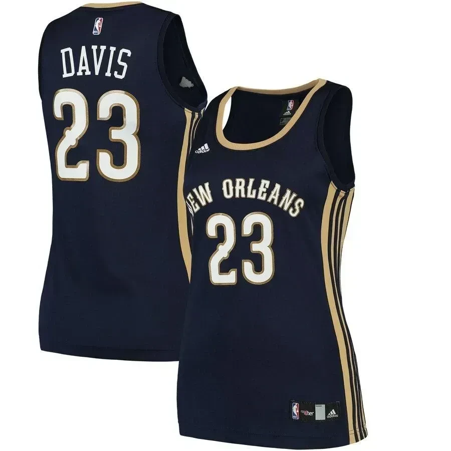Anthony Davis New Orleans Pelicans Women's Road Jersey - Navy - JS686