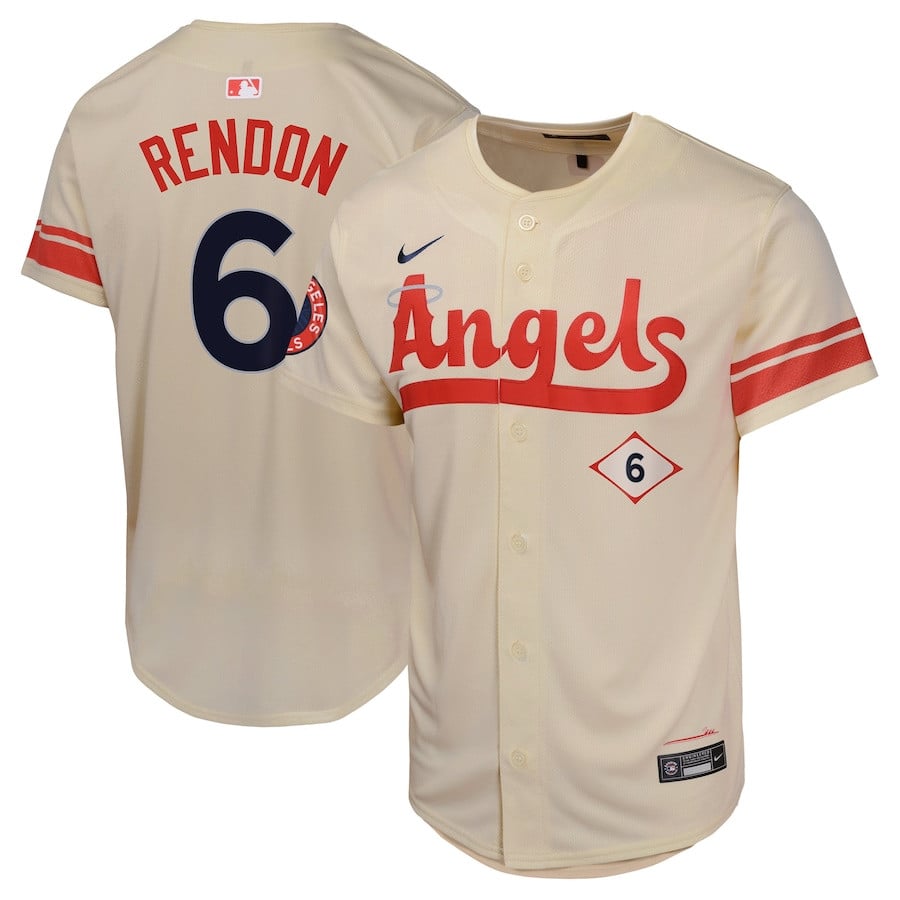 Anthony Rendon 6 Los Angeles Angels City Connect Limited YOUTH Jersey - Cream