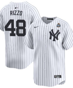Anthony Rizzo 48 New York Yankees 2024 World Series Home Limited Player Men Jersey - White