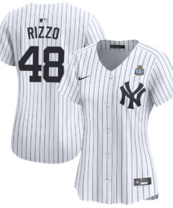 Anthony Rizzo 48 New York Yankees Women's 2024 World Series Home Limited Jersey - White