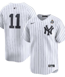 Anthony Volpe 11 New York Yankees 2024 World Series Home Limited Men Jersey - White