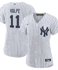 Anthony Volpe 11 New York Yankees Women's Home Player Jersey - White