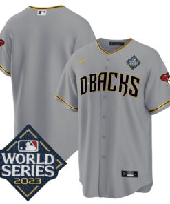 Arizona Diamondbacks 2023 World Series Men Jersey - Gray Gold