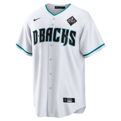 Arizona Diamondbacks 2023 World Series Men Jersey - White - Image 2