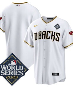 Arizona Diamondbacks 2023 World Series Men Jersey - White Gold