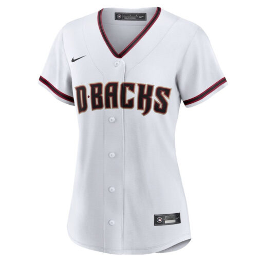 Arizona Diamondbacks Women's Home Blank Jersey - White - Image 2