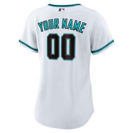 Arizona Diamondbacks Women's Home Custom Jersey - White - Image 3