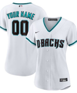 Arizona Diamondbacks Women's Home Custom Jersey - White