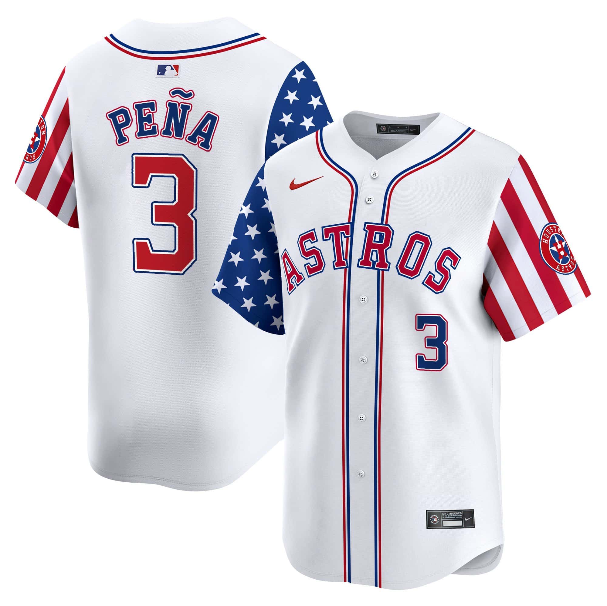 Astros 2024 Independence Day Vapor Premier Limited Jersey