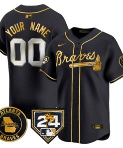 Atlanta Braves 2024 Spring Training Patch Vapor Premier Limited Custom Jersey