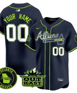 Atlanta Braves Atliens Vapor Premier Limited Custom Jersey