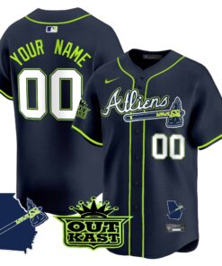 Atlanta Braves Atliens Vapor Premier Limited Custom Jersey V2
