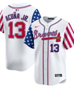 Atlanta Braves White 2024 Independence Day Vapor Premier Limited Jersey