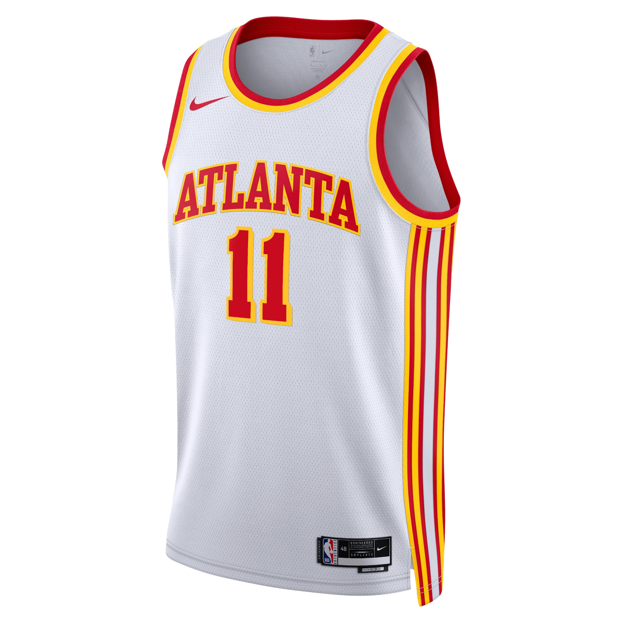 Atlanta Hawks Association Edition Swingman Jersey - White - Trae Young - Unisex - JS633