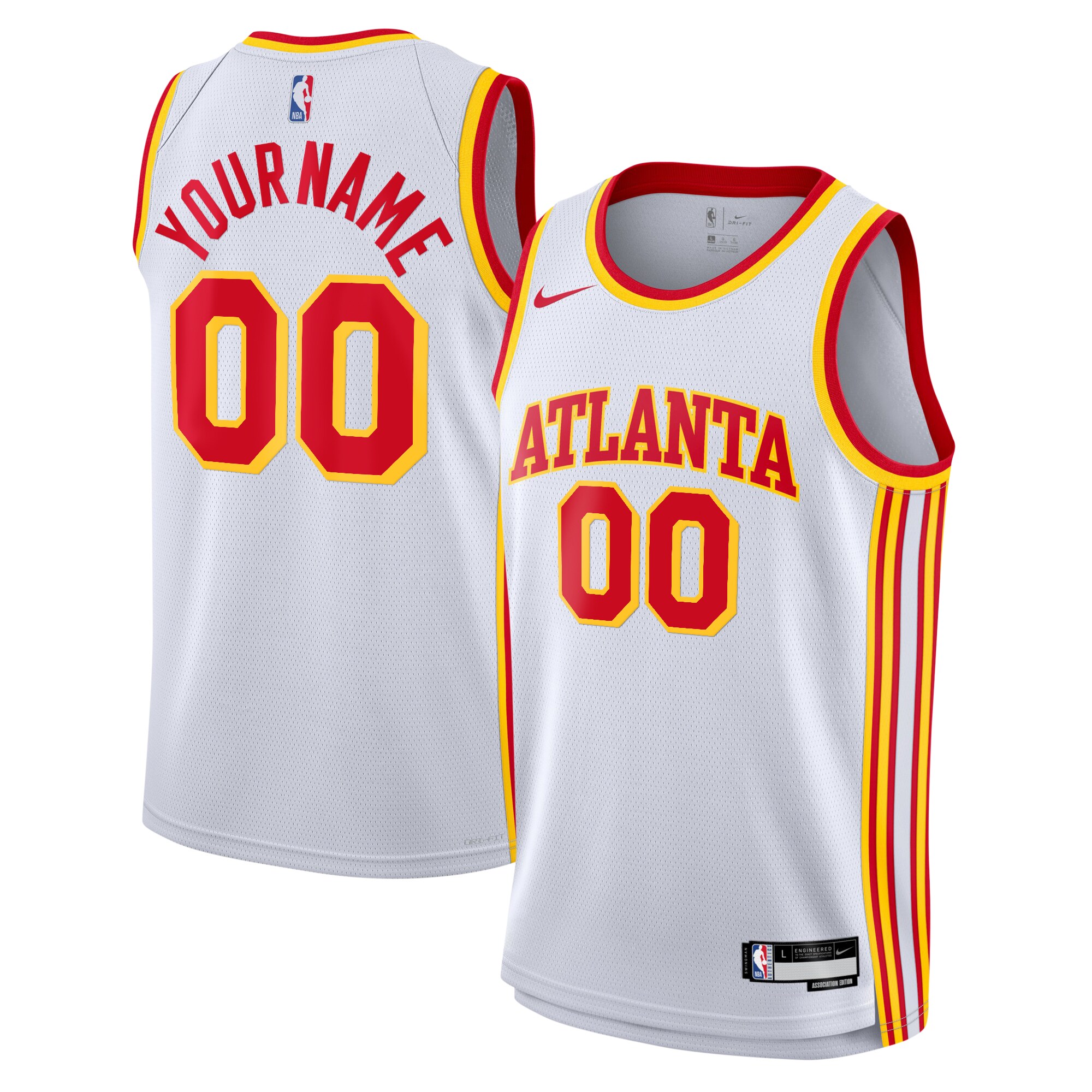 Atlanta Hawks Association Swingman Jersey - Custom - Youth - JS706