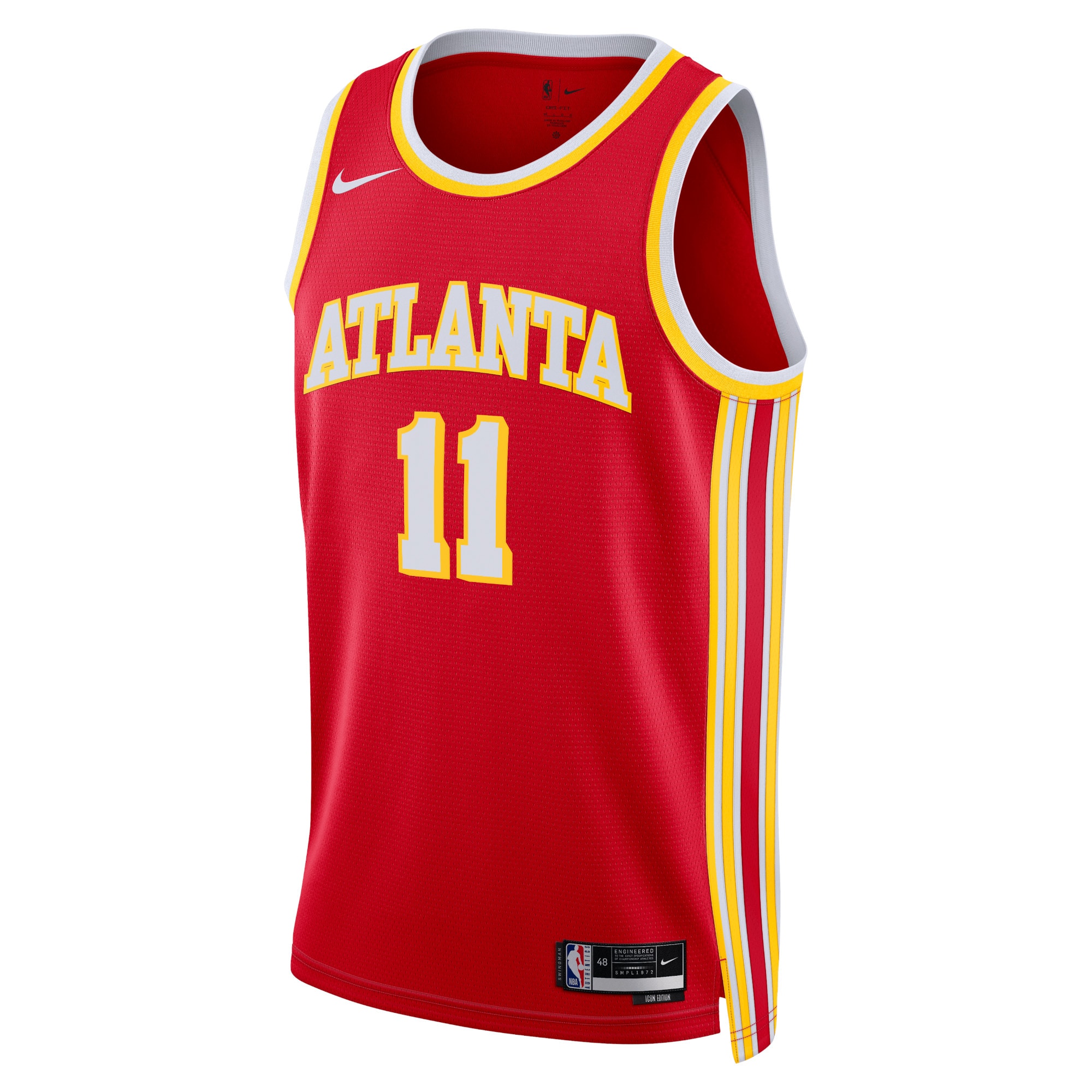 Atlanta Hawks Icon Edition Swingman Jersey - Red - Trae Young - Unisex - JS803