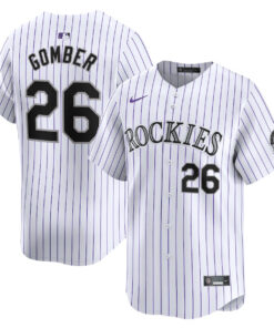 Austin Gomber 26 Colorado Rockies Home Limited Player Men Jersey - White