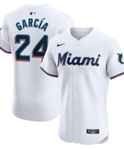 Avisail Garcia 24 Miami Marlins Home Elite Player Men Jersey - White
