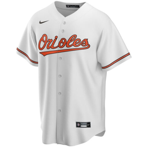 Baltimore Orioles Home Custom Men Jersey - White - Image 2